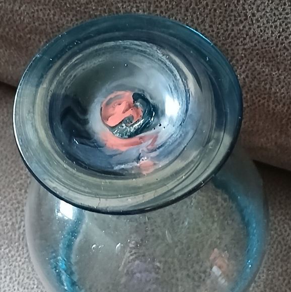 Blue Handblown Glass Goblet - Picture 6 of 8